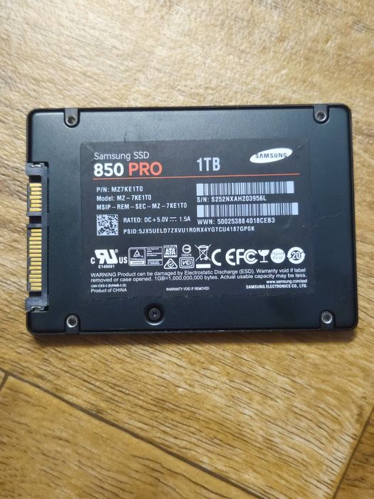 Samsung 850 pro 1 tb 1000 gb гигабайт 99% жизни идеал гарантия  ссд ssd диск для пк и ноутубков 2.5 формата