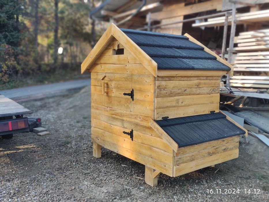 Kurnik WIKO L na 6-8 kur , kaczek sosna jodła ocieplony,malowany!