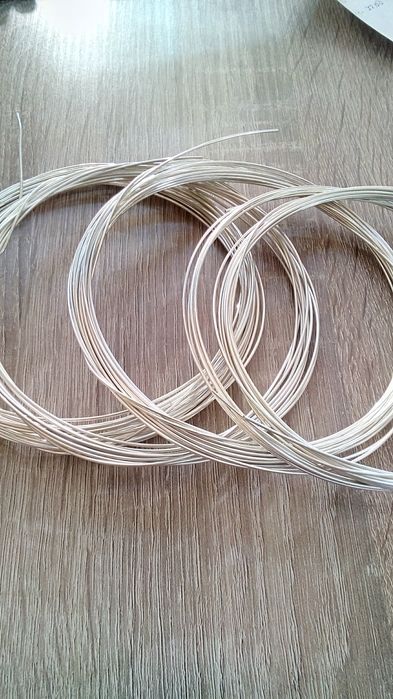 Проволока из серебра 925пробы для цепей и рукоделия