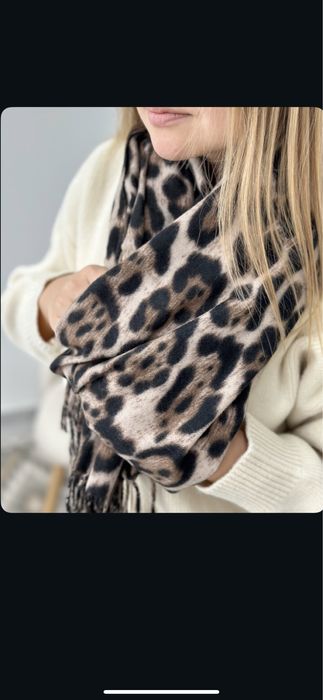 Леопардовий палантин/ шарф