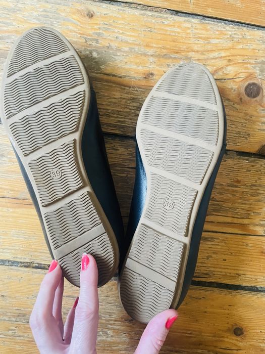 Buty jazzówki baleriny czarne r.39