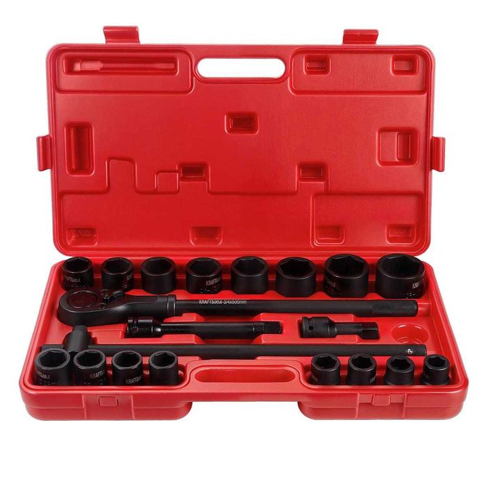 Grzechotka przedłużki nasadki udarowe 3/4" 21szt CR-MO mocne KD11868
