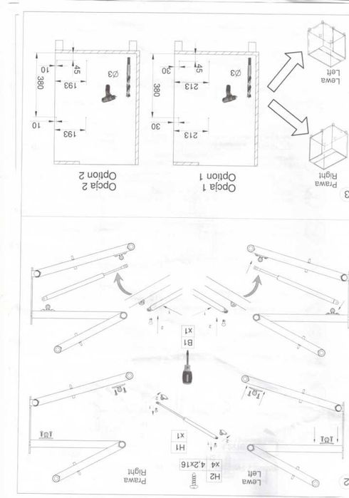 KOSZ Rejs Optima 800 NERKA ANTRACYT – 2 KOSZE LEWE – komplet!!