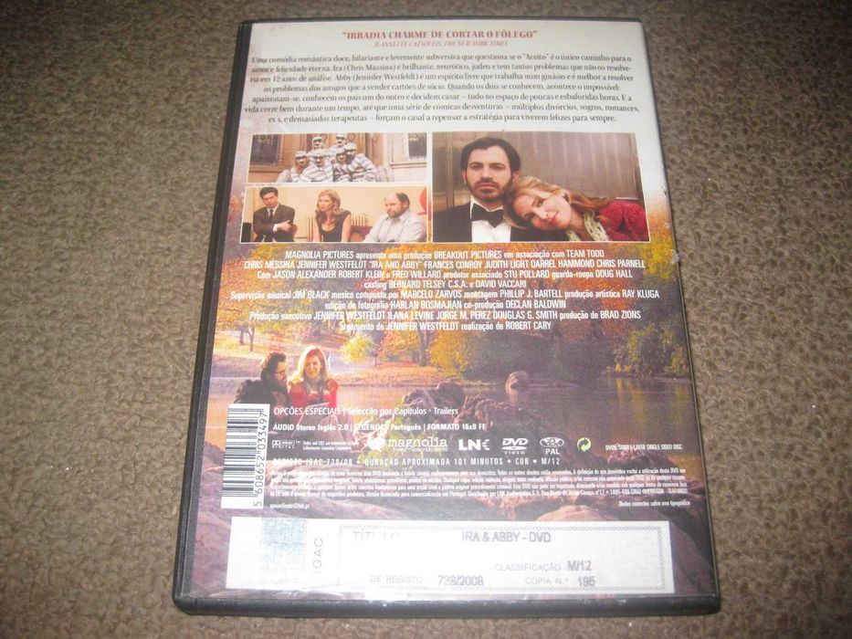 DVD "Ira & Abby" com Jennifer Westfeld