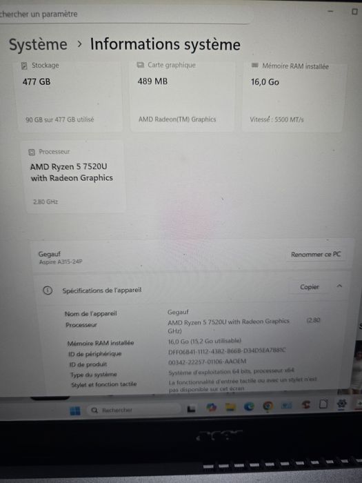 Notebook Acer Impecável