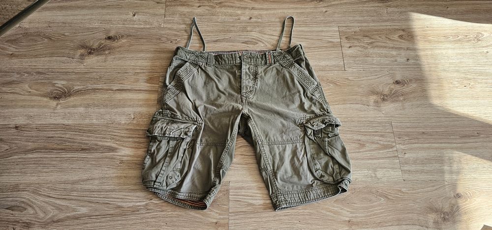 SuperDry męskie bawełniane szorty rozmiar XL wymiary na zdjęciach