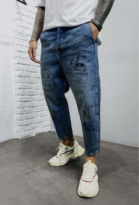 Мужские джинсы МОМ молодежные бойфренды