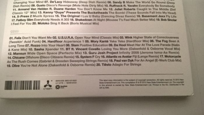 Cream Anthems - 20th Anniversary (portes incluídos)