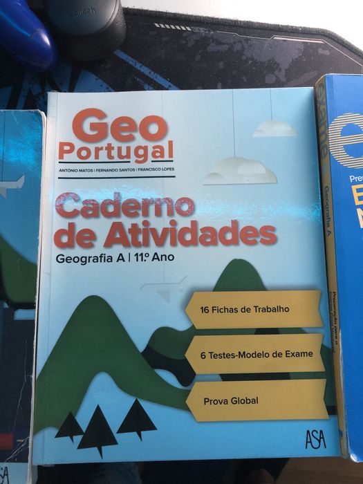 livros de geografia preparacao para exame 11 ano
