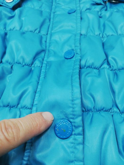 Turkusowa kurteczka zimowa Coccodrillo r. 122