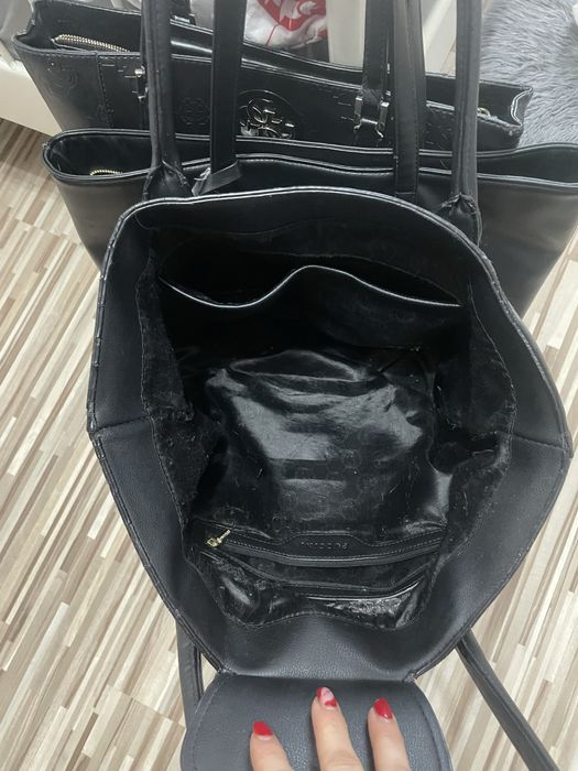 Czarna torebka na ramie tyou shopper puccini