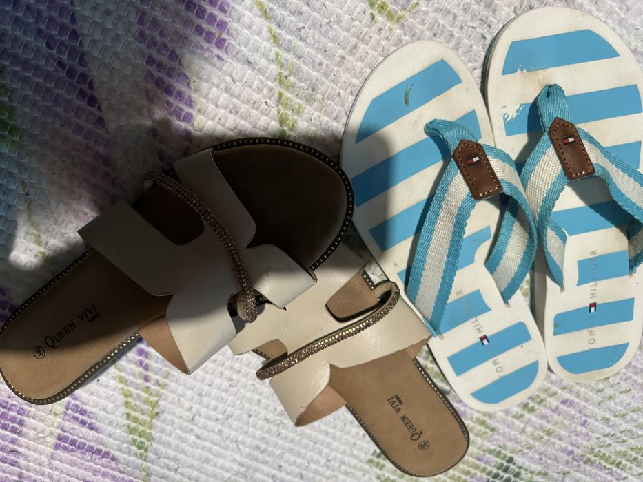 Klapki 2 sztuki tommy hilfiger