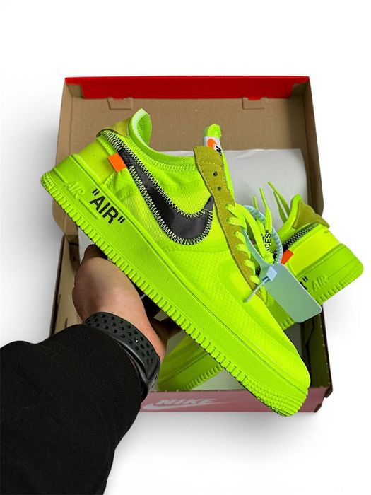 Кросівки Чоловічі Nike Air Force 1 Low Off-White Green