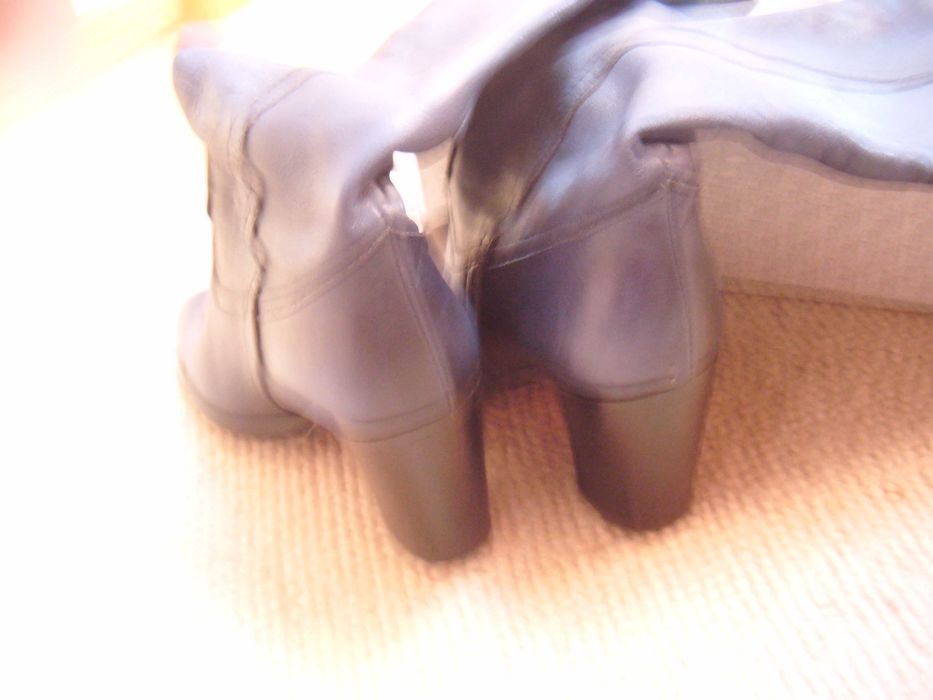 Kozaki, buty Venezia granatowe