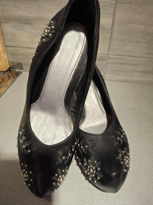 Szpilki buty 38 góralskie folk