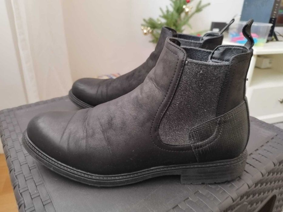 Bota Preta Tam 44 Semi Nova