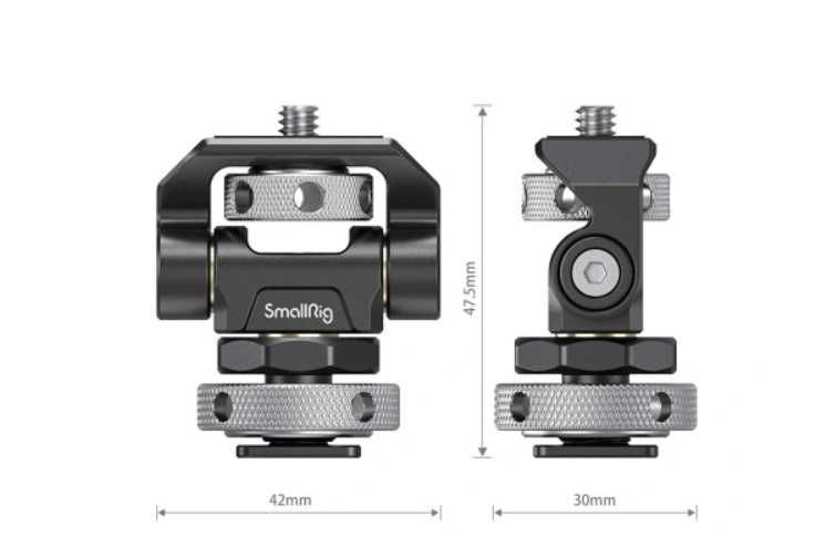 SmallRig 2905 Obrotowy uchwyt monitora zimna stopk