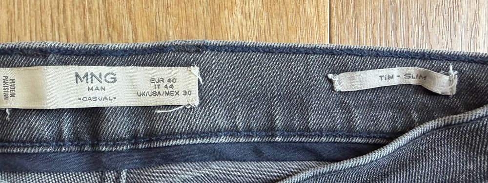 Spodnie jeansy MNG Man wytarte 40/44/30 slim