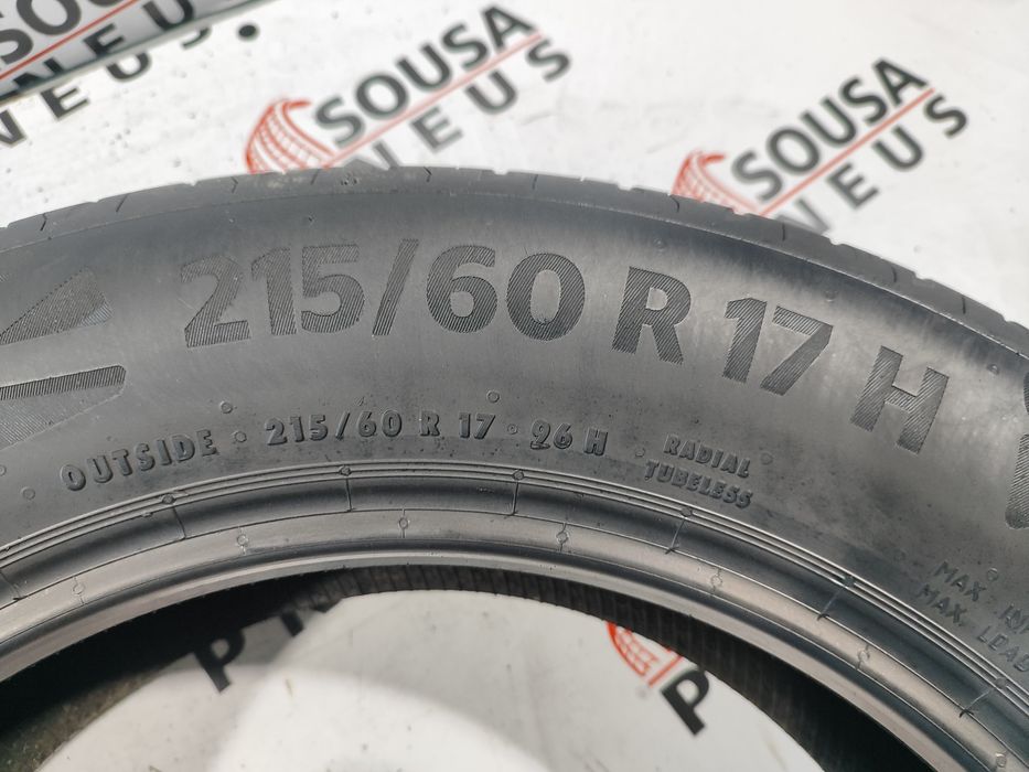 2 pneus semi novos 215-60R17 Continental - Oferta dos Portes