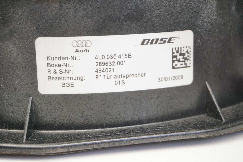 Wzmacniacz BOSE Audi TT RS 8J Cabrio Coupe subwoofer głosniki komplet*
