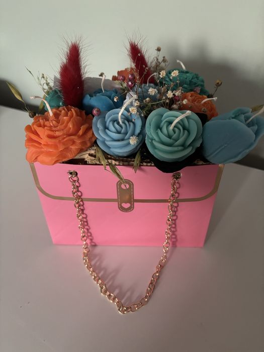 Flowerbox  ze świec sojowych