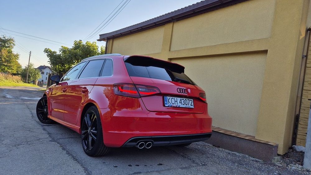 Audi A3 Sportback 2L-185Km-Quattro-S-Line Matrix-Panorama-Skóra Radar