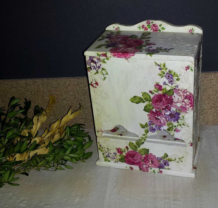 Сувенир подарок Шкатулка Красивый Чайный домик декупаж