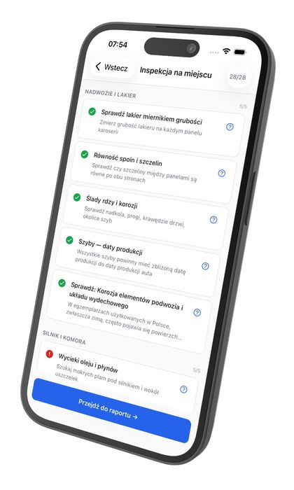 Sprawdź auto sam jak inspektor. Checklista oględzin + raport VIN