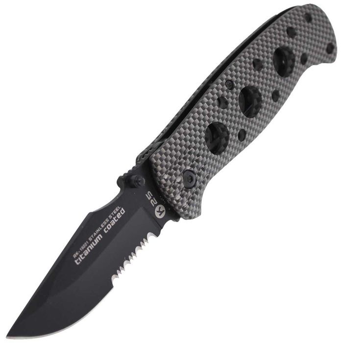 K25 Titanium Tactical Carbon Folder 85mm Nóż składany 19221