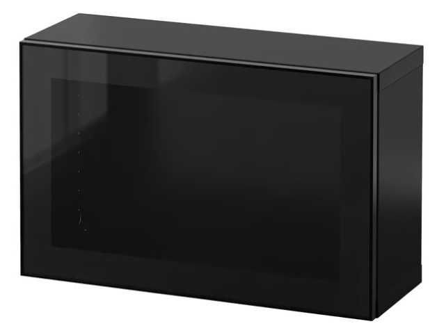 2 x szafka ścienna ciemny brąz BESTA IKEA