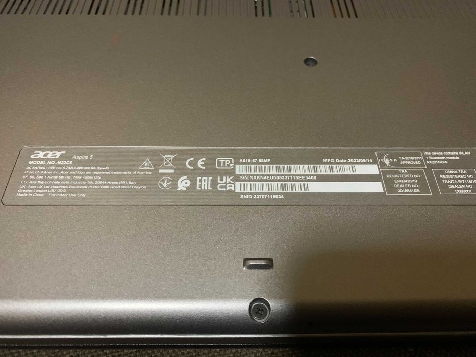 Ноутбук Acer Aspire A515-57/Intel i5-12450H(12ядер)/16GBRAMDDR4/1TBSSD