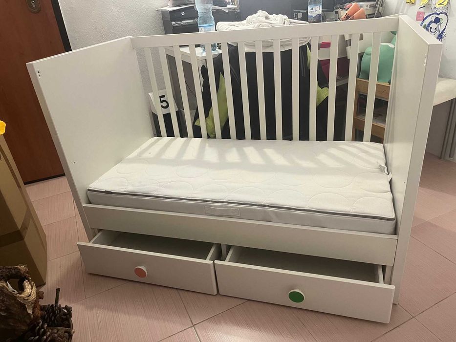 Berço + Muda fraldas IKEA Stuva 120 x 60