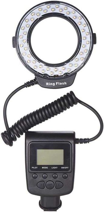 Ring Flash Macro LED HD-130 Iluminação Profissional p/ Macrofotografia