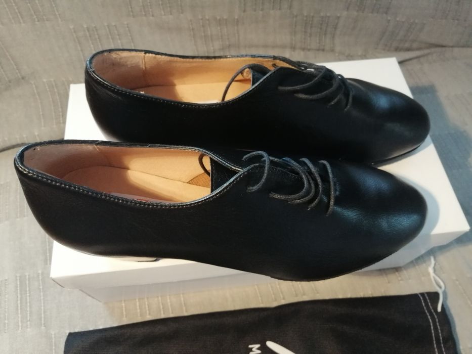 Świetne, markowe buty do tańca, Merlet, skóra, nowe, unisex 43 1/2