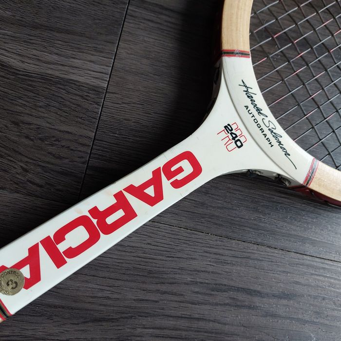Stara drewaniana rakieta tenisowa Garcia 240 pro stan bdb