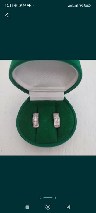 Серги.   серебро