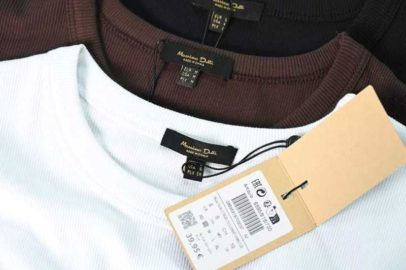 Футболка базова Massimo Dutti S-XL  3 кольори