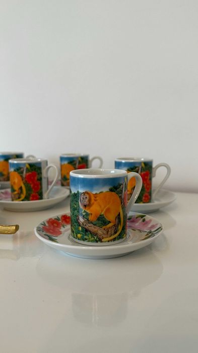 Conjunto de 6 Chávenas de Café - Porcelana Schmidt