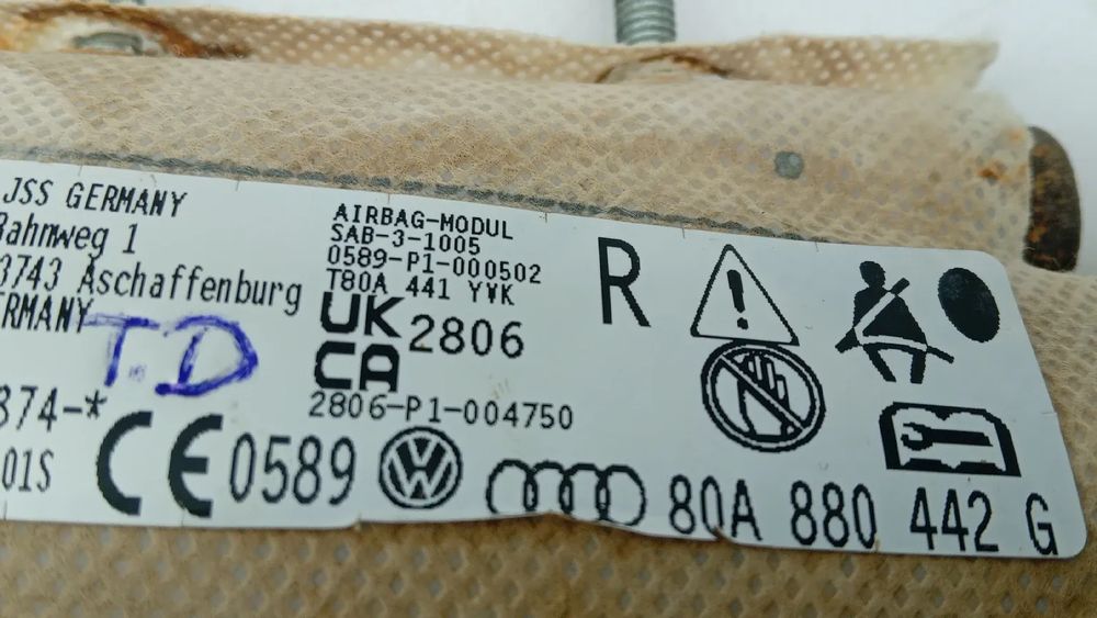 Airbag banco traseiro direito AUDI Q5 Sportback (FYT)