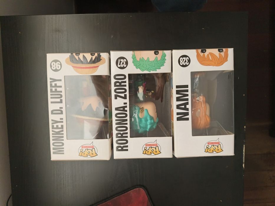 Funko pops one piece nami zoro luffy