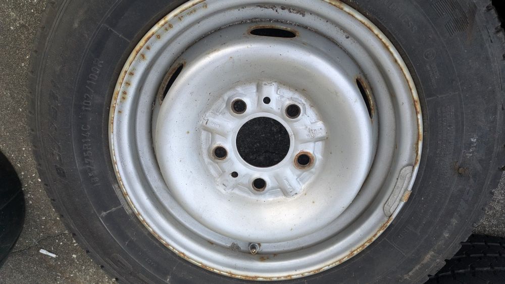 5 jantes 14", michelin 61423, furação 5x118