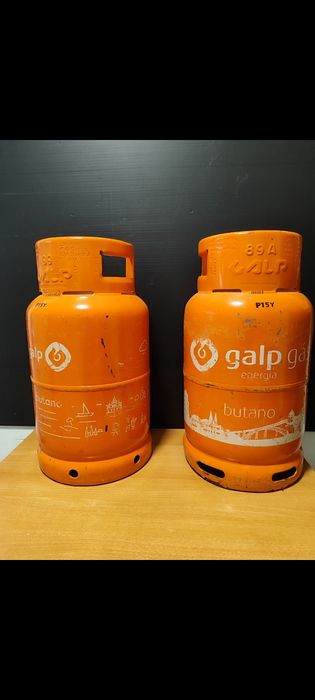 Garrafas de ferro 13 kg roulotes bar.
