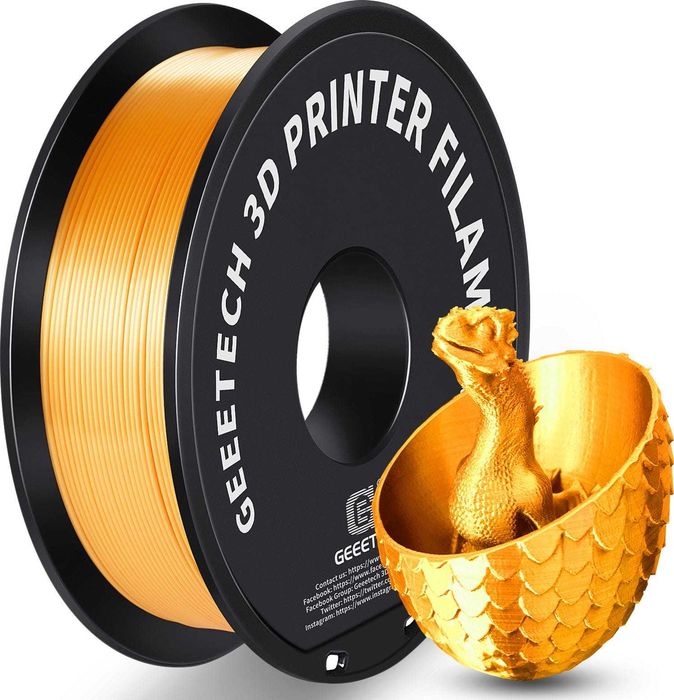 Filamento Pla 1,75mm Geeetech Silk Gold