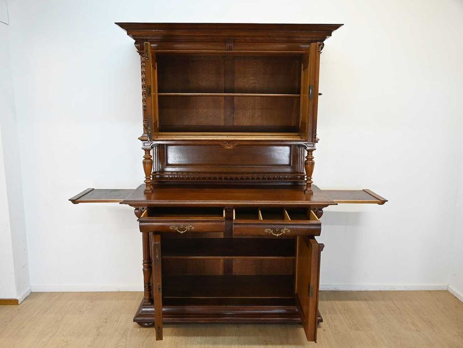 rustykalny francuski wysoki kredens rozbieralny 112201