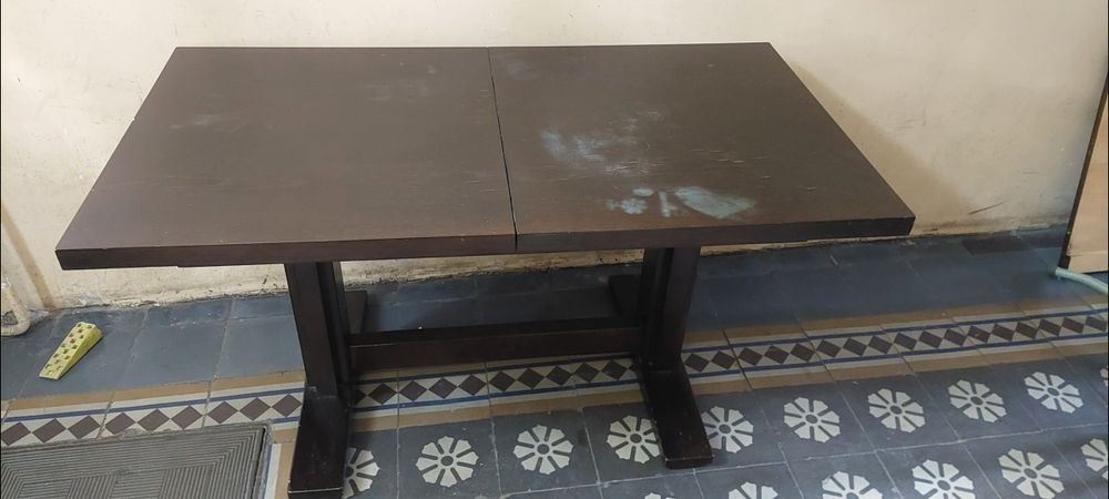 Ława rozkładana ciemny brąz