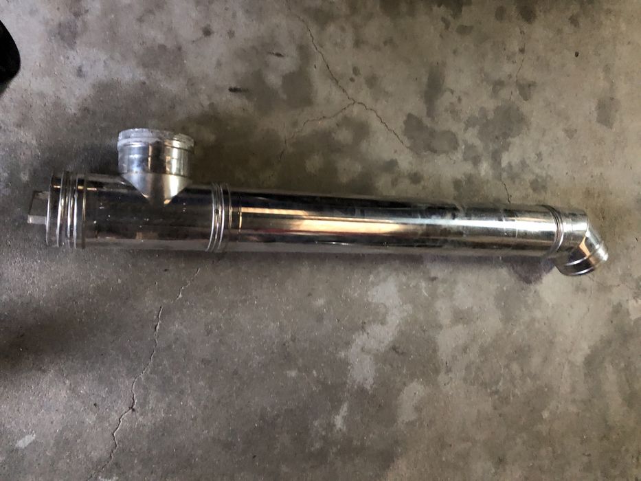 Tubo duplo e acessorios inox 100/150