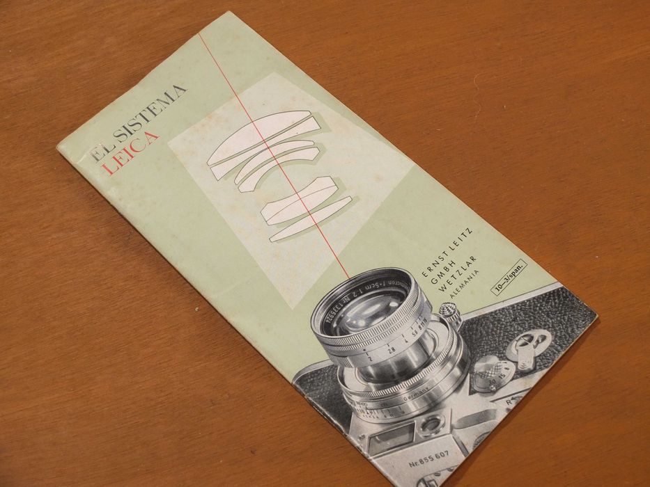 Catalogo Leica anos 60, Leica M3 etc.