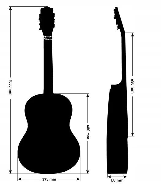 Gitara klasyczna ALAMO  CL-60 , pełnowymiarowa, akcesoria,  OUTLET