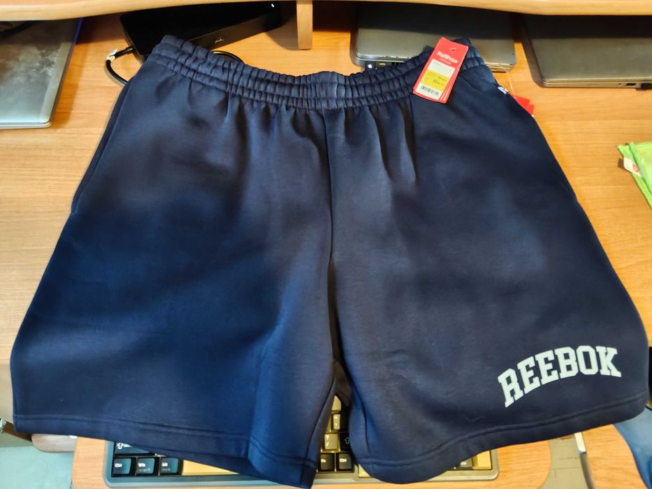 nowe szorty Reebok męskie L - vector navy, z metkami