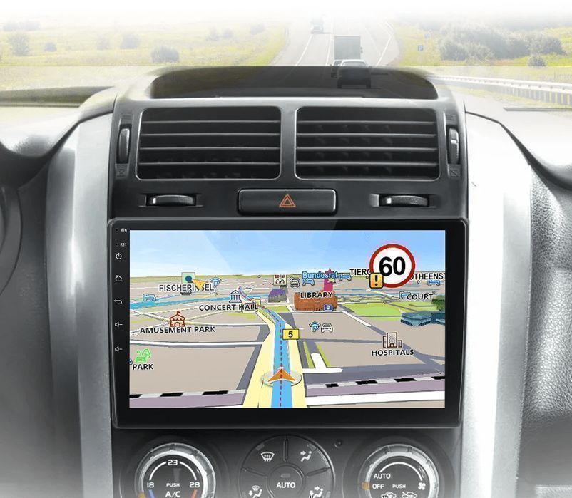 Radio Android 15 9” CarPlay Android Auto Suzuki Grand Vitara 2005–2015 1GB/32GB GPS Nawigacja Stacja Multimedialna WiFi Bluetooth PL